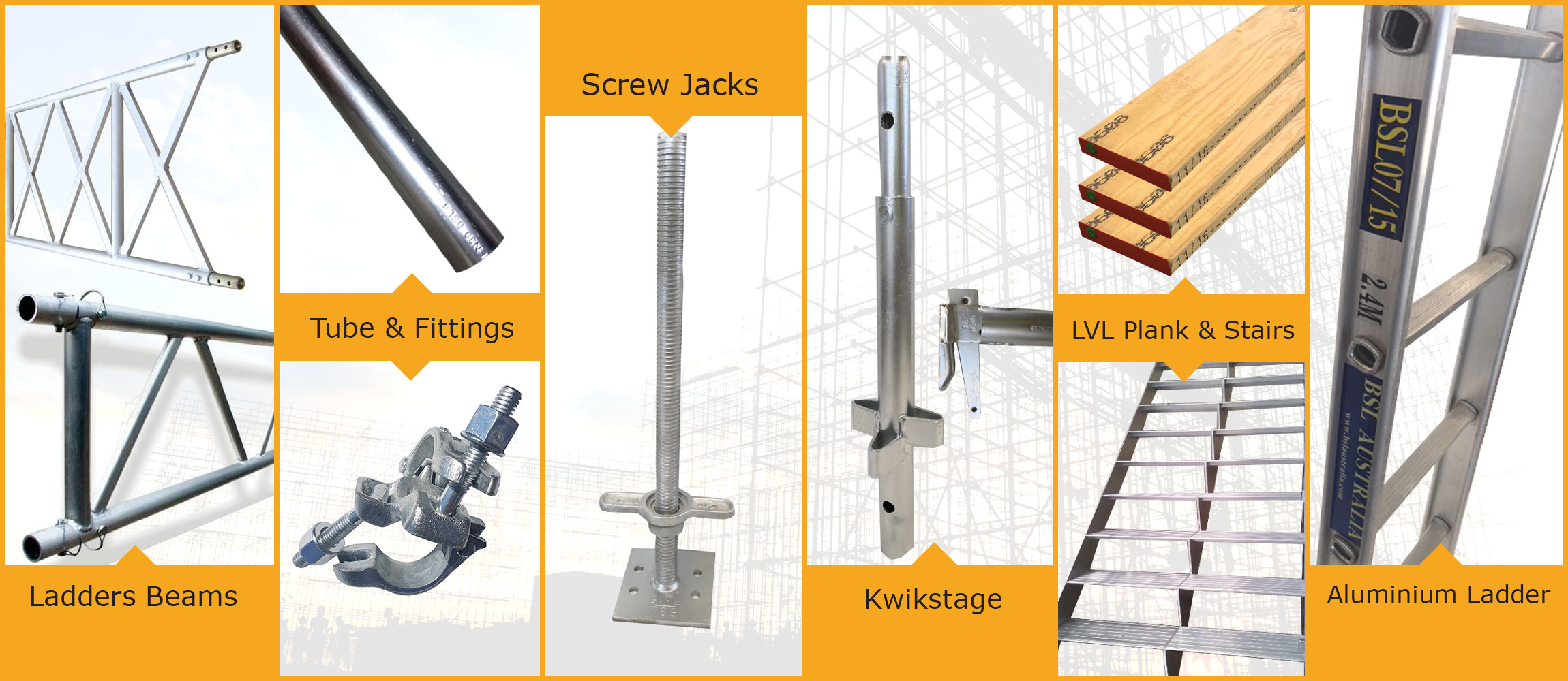 scaffold parts  - BSL Australia