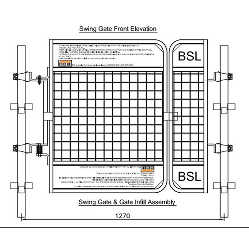 Ladder-Access-Gate - BSL AUSTRALIA Scaffolding Parts